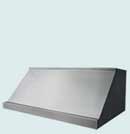 Slope Front Stainless Custom Range Hood